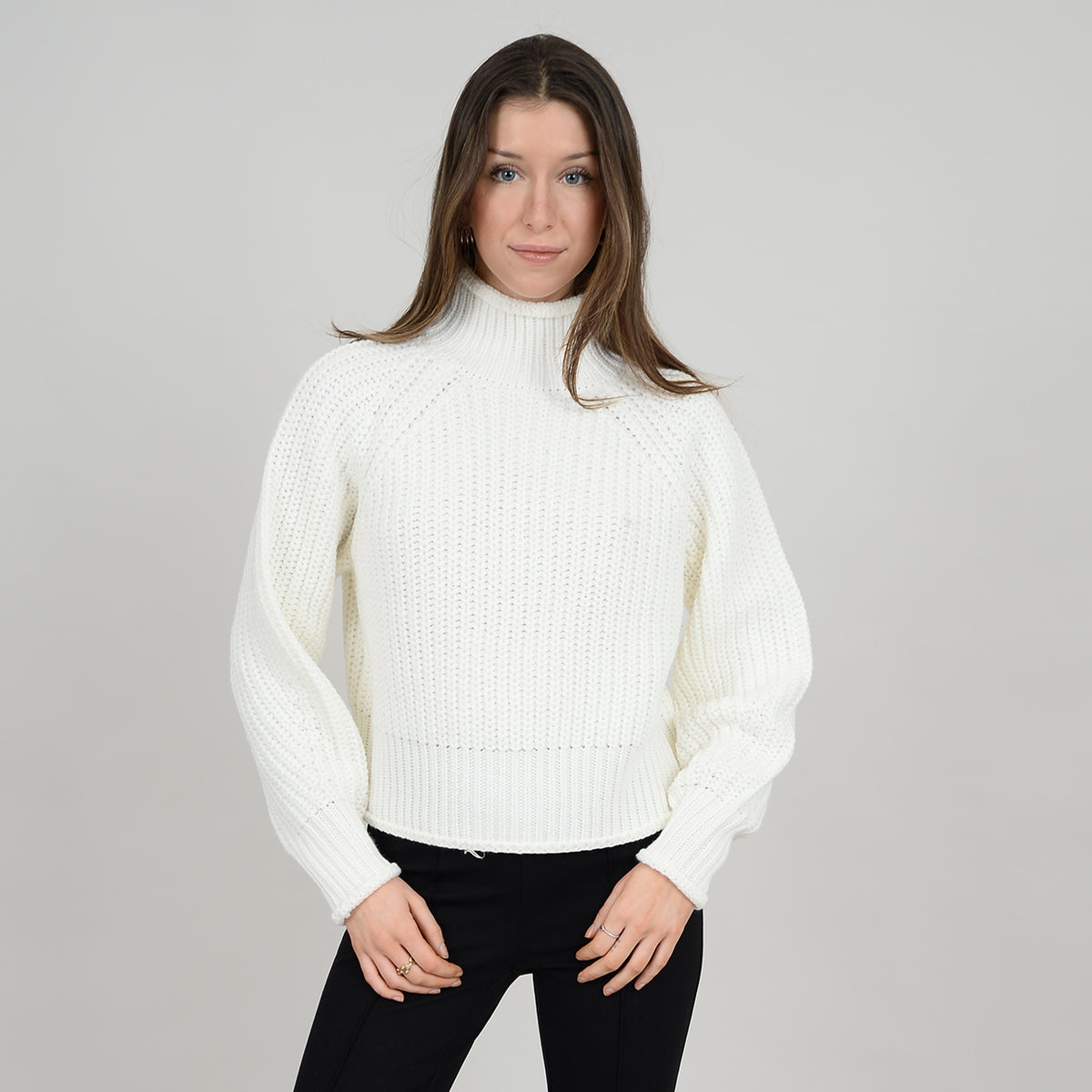 Winter white cheap turtleneck sweater