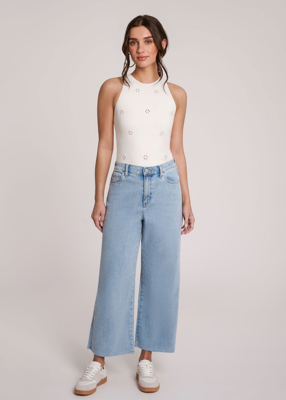 Lily Wide Leg Jeans | Crisp Wind