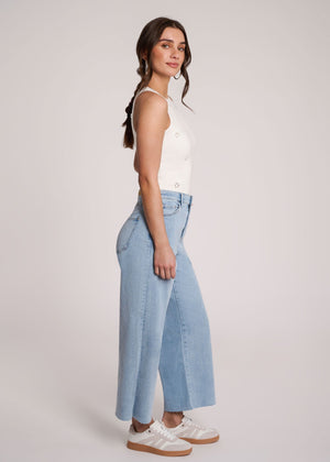 Lily Wide Leg Jeans | Crisp Wind