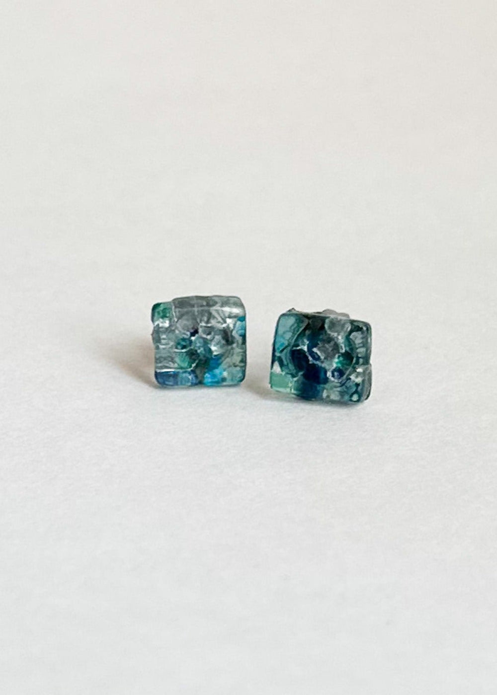 Glass Stud Earrings