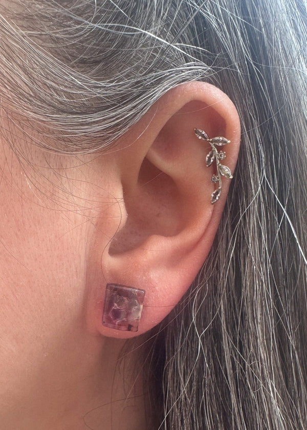 Glass Stud Earrings