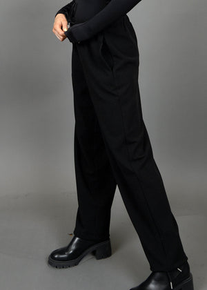 Black relaxed joggers 