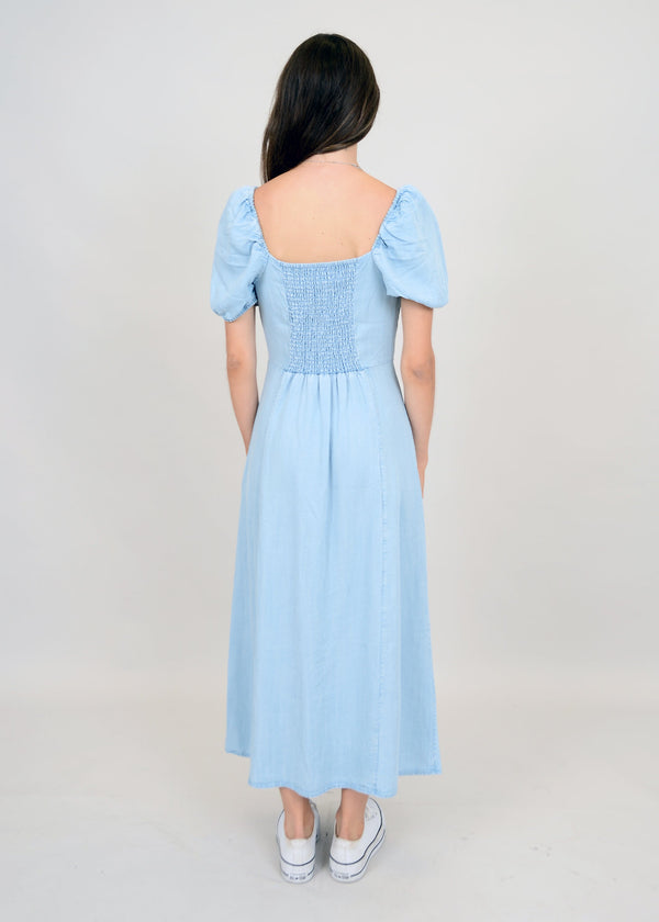 Back of Denim Dania Dress