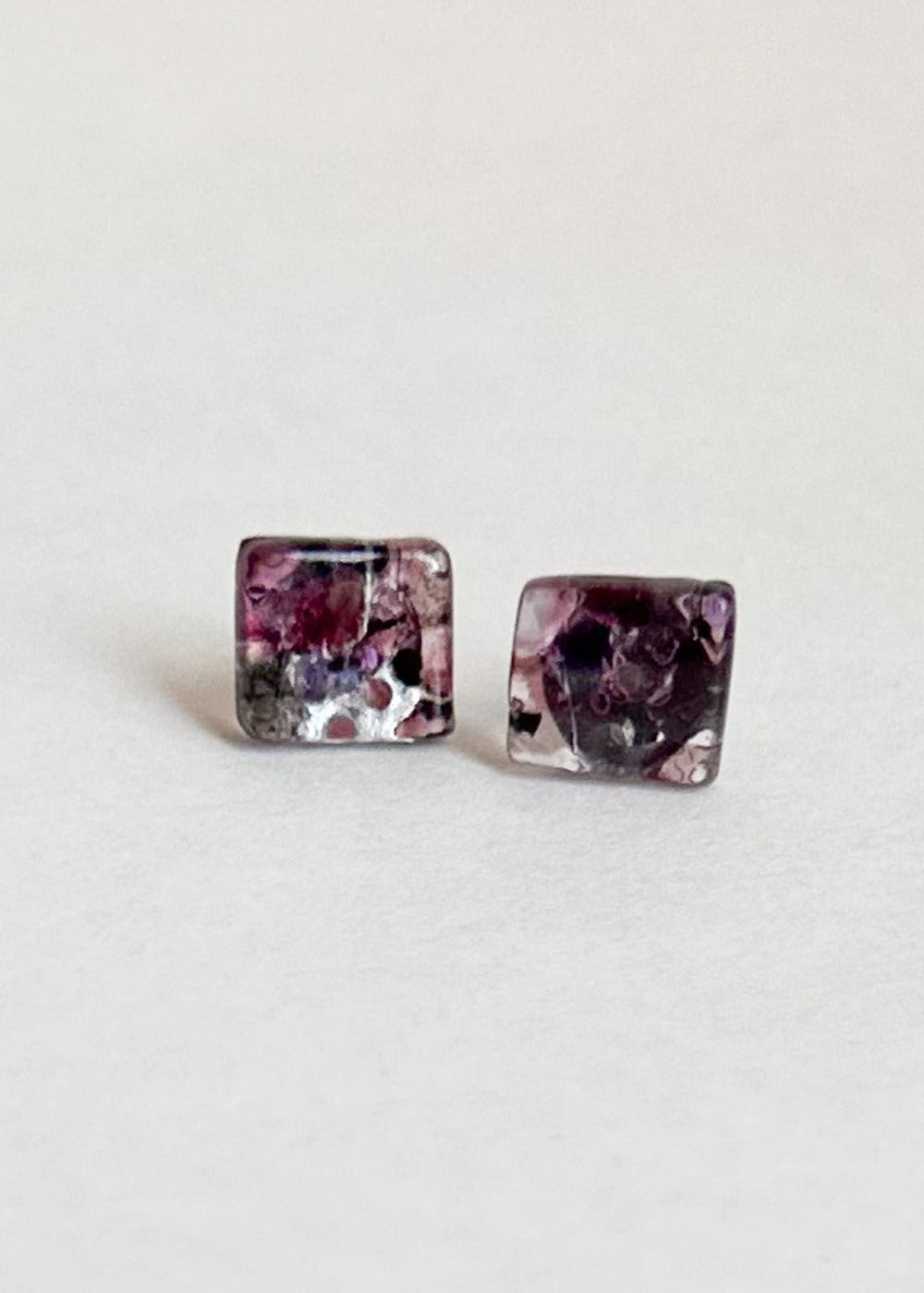 Glass Stud Earrings