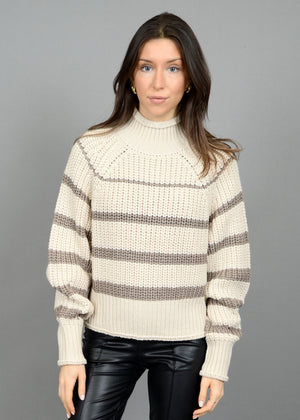 Hifza Long Raglan Sleeve Mock Neck Pullover