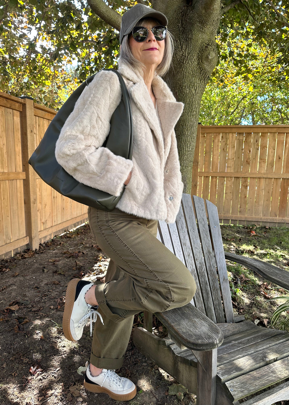 Barni Stretch Twill Barrel Pant | Olive