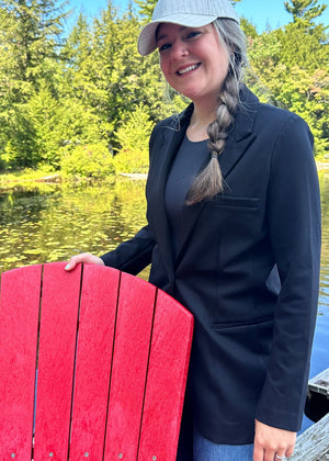 Women's Black Blazer - Made in Canada