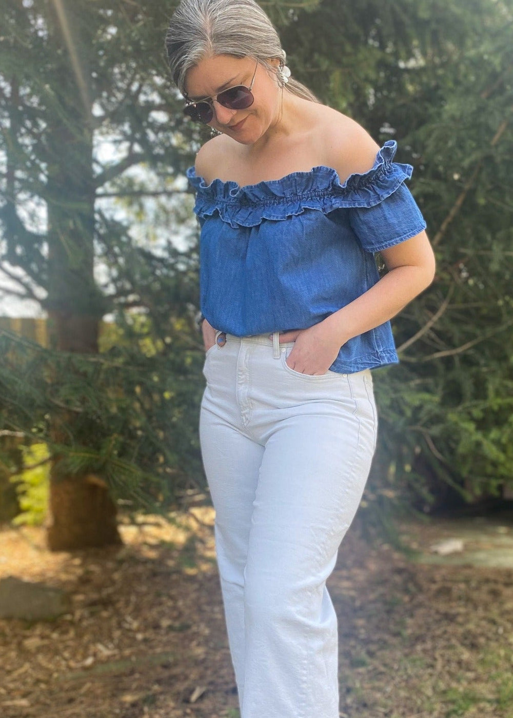 Free People Maxine Top - Bleach Out