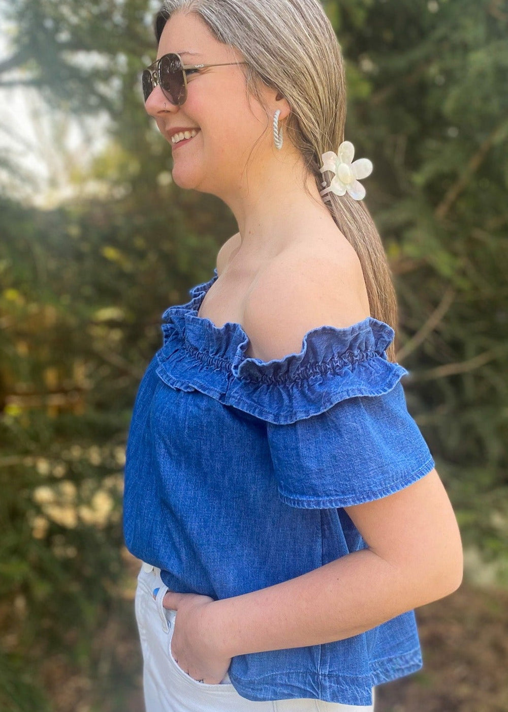 Free People Maxine Top - Bleach Out