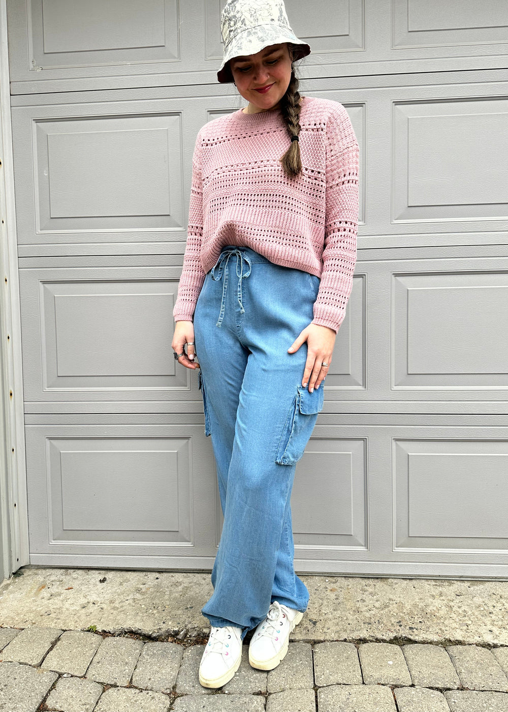 Denim cargo pant