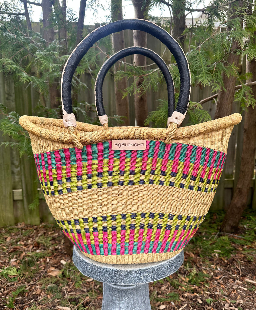 Large African Basket Purse