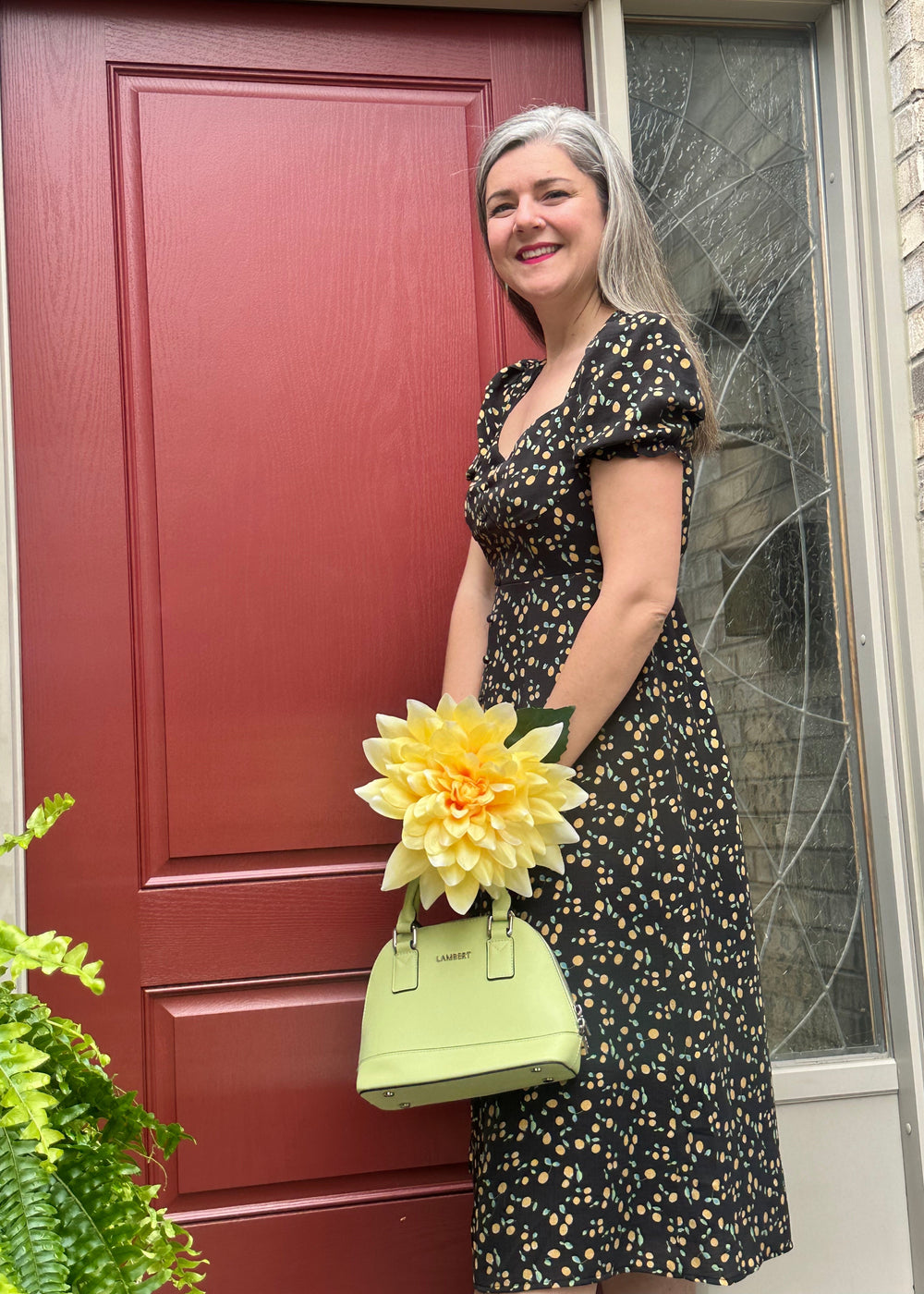 Lala Dress | Black with Lemons