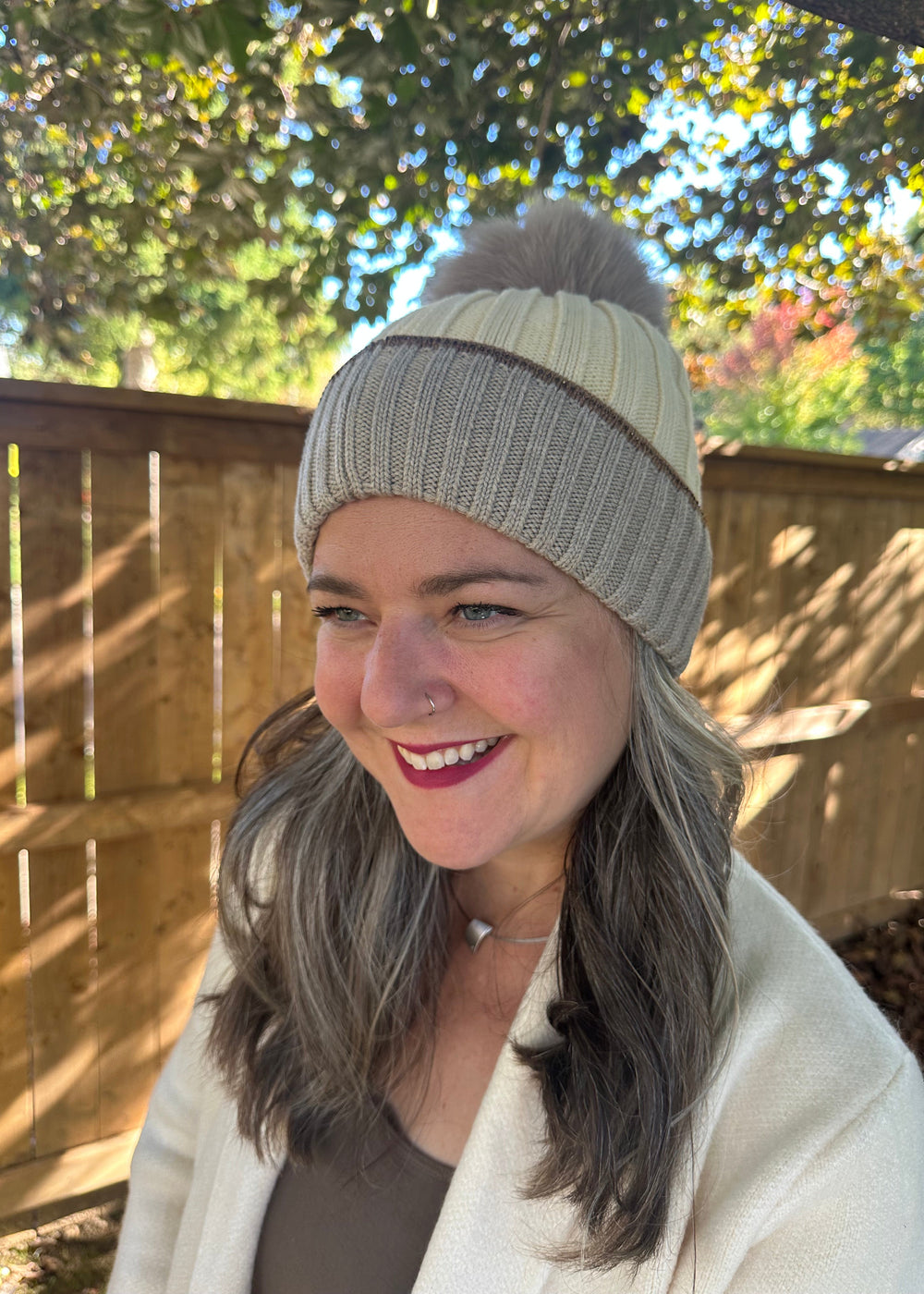 Two Tone Toque - Taupe