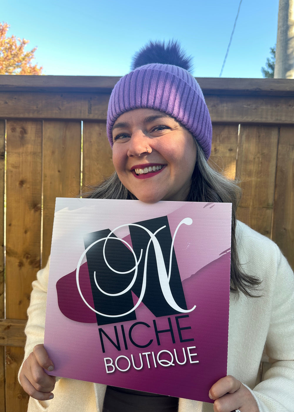 Dip Dye Toque - Purple