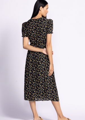 Lala Dress | Black with Lemons