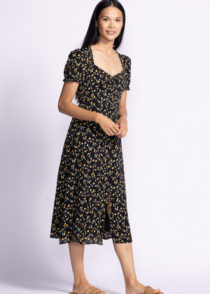 Lala Dress | Black with Lemons