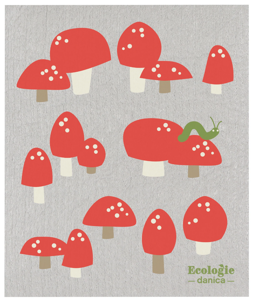 Mushroom Swedish Sponge Cloth