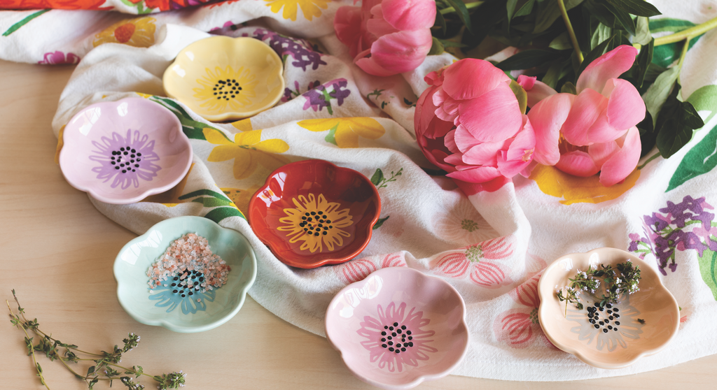 Floral Pinch Bowls 