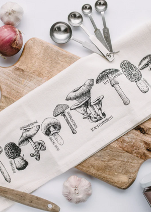 Mushroom tea towel