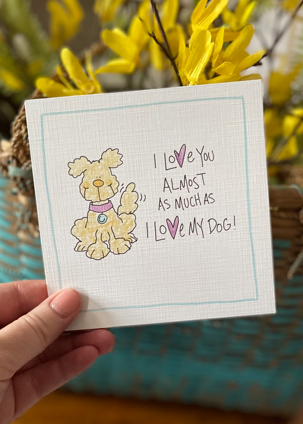 dog greeting card