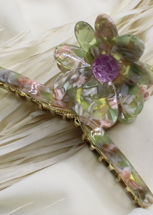 Abigail Cellulose Acetate Hair Claw Clips