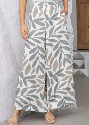 Tan linen pants