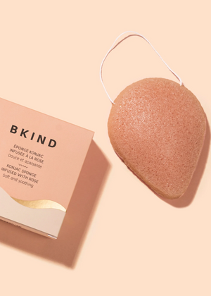 Konjac Facial Sponge - Soothing Rose Flower