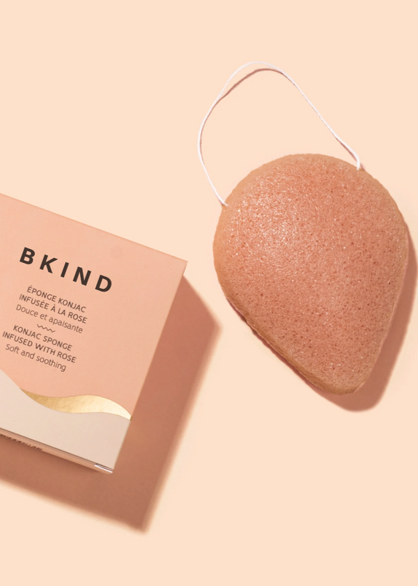 Konjac Facial Sponge - Soothing Rose Flower