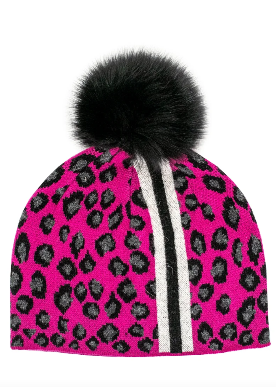 Fuchsia Leopard Toque