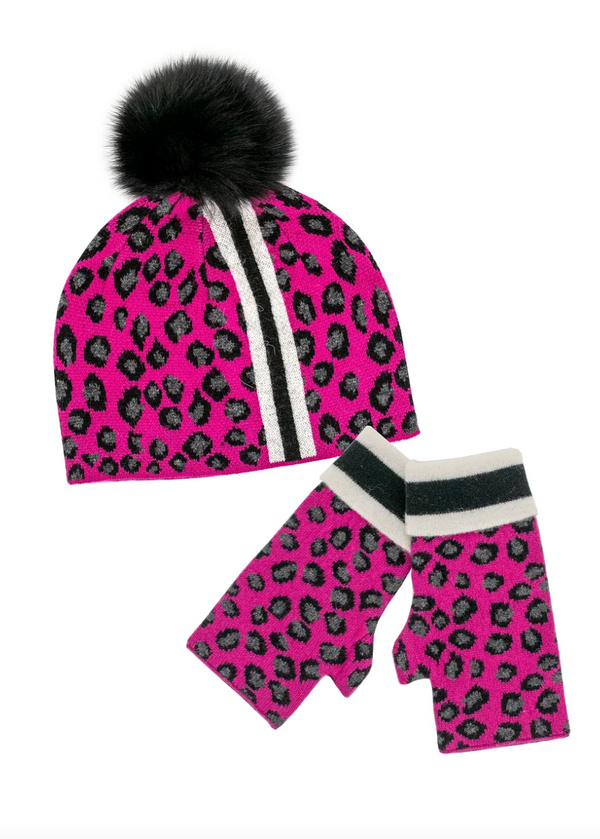 Fuchsia Leopard Toque