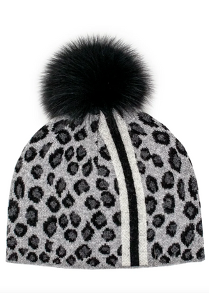 Grey Leopard Toque