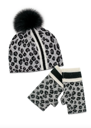 Grey Leopard Toque