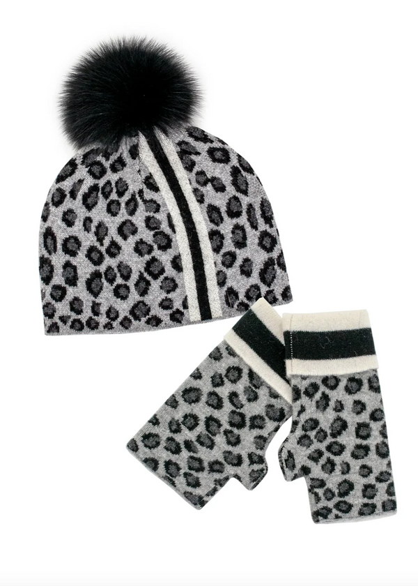Grey Leopard Toque