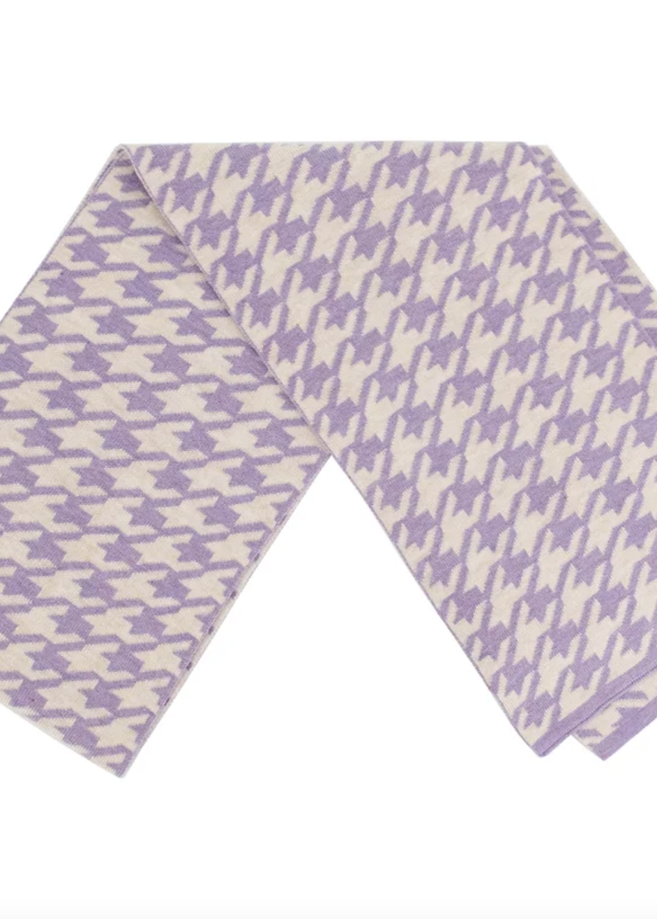 Lilac Houndstooth Scarf