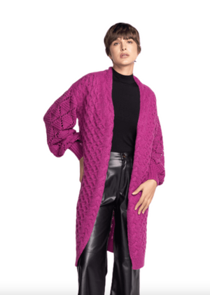Dark Pink Cardigan