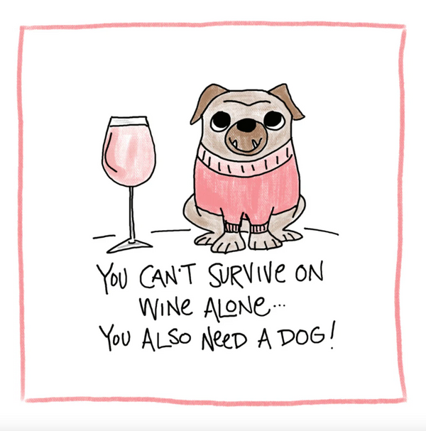 Wine and A Dog