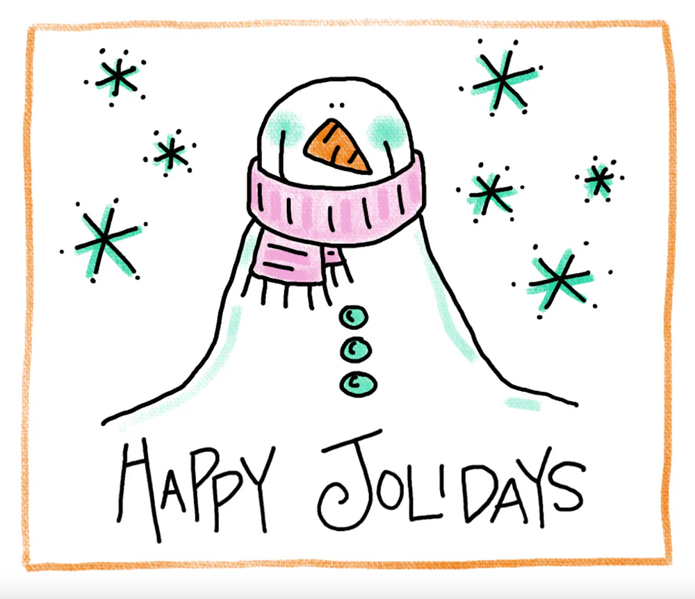 Happy Jolidays Bottle Note