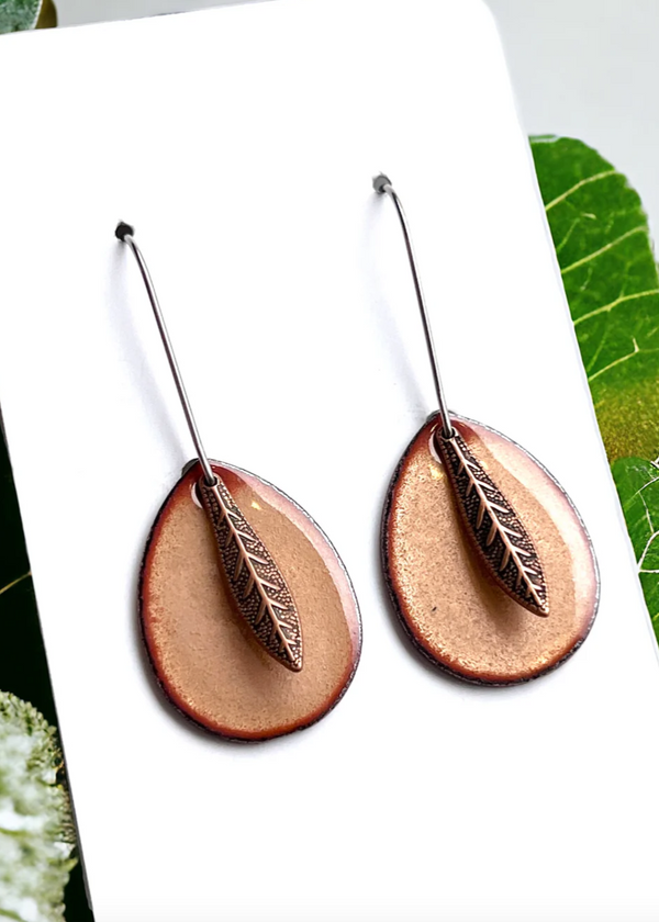 Leaf Teardrop Earrings