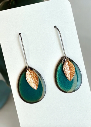 Leaf Teardrop Earrings