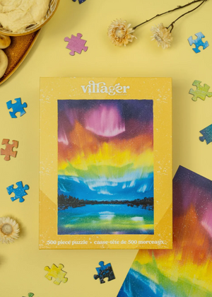Rainbow Northern Lights 500-Piece Puzzle