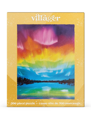 Rainbow Northern Lights 500-Piece Puzzle