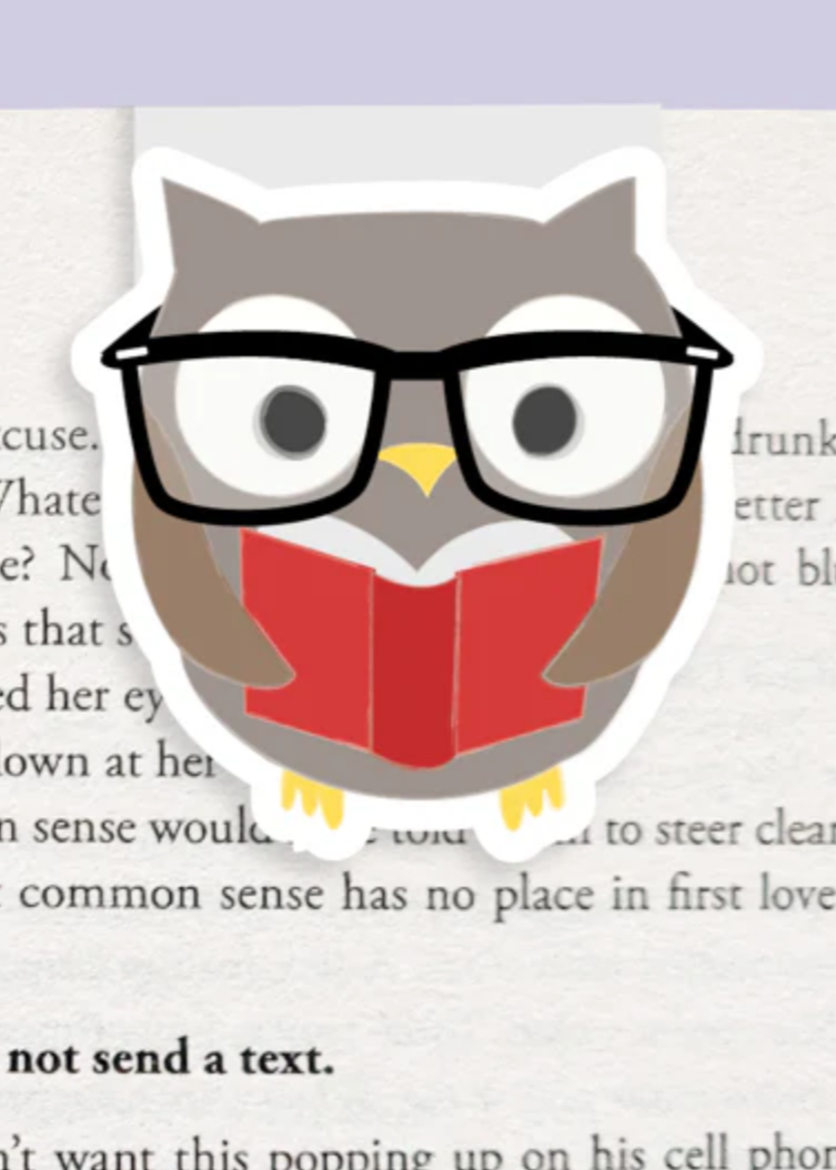 Owl Magnetic Bookmark (Jumbo)