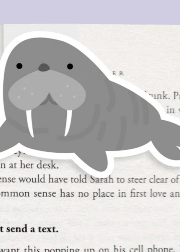 Walrus Magnetic Bookmark (Jumbo)