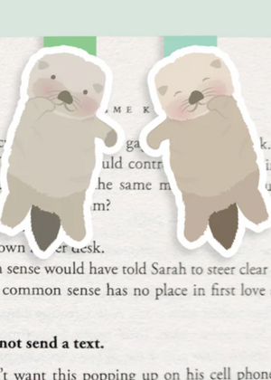 Otters Magnetic Bookmarks (Mini 2 Pack)