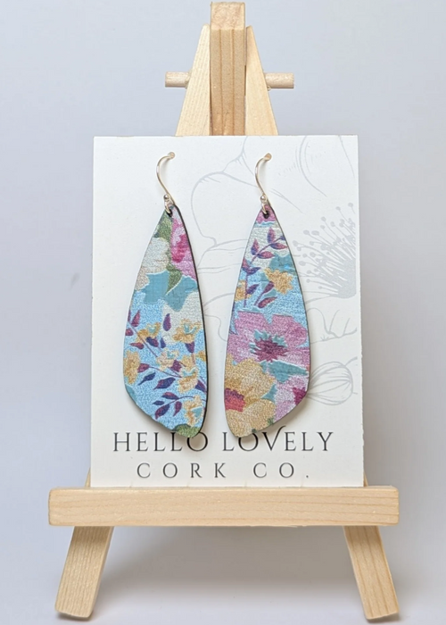 Small Wing Cork Earrings