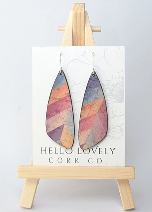 Small Wing Cork Earrings
