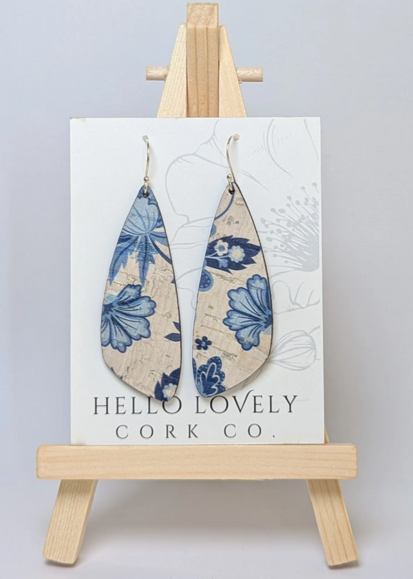 Small Wing Cork Earrings