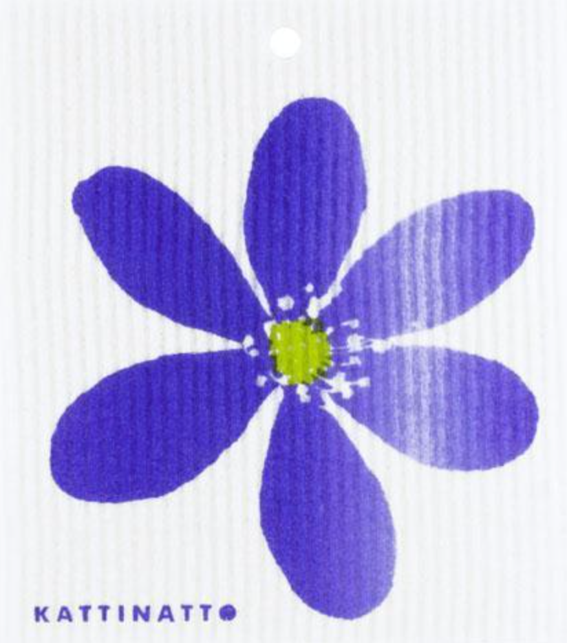 Blue Anemone Sponge Cloth
