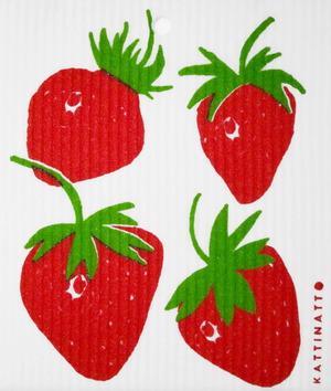 Strawberries Sponge Cloth