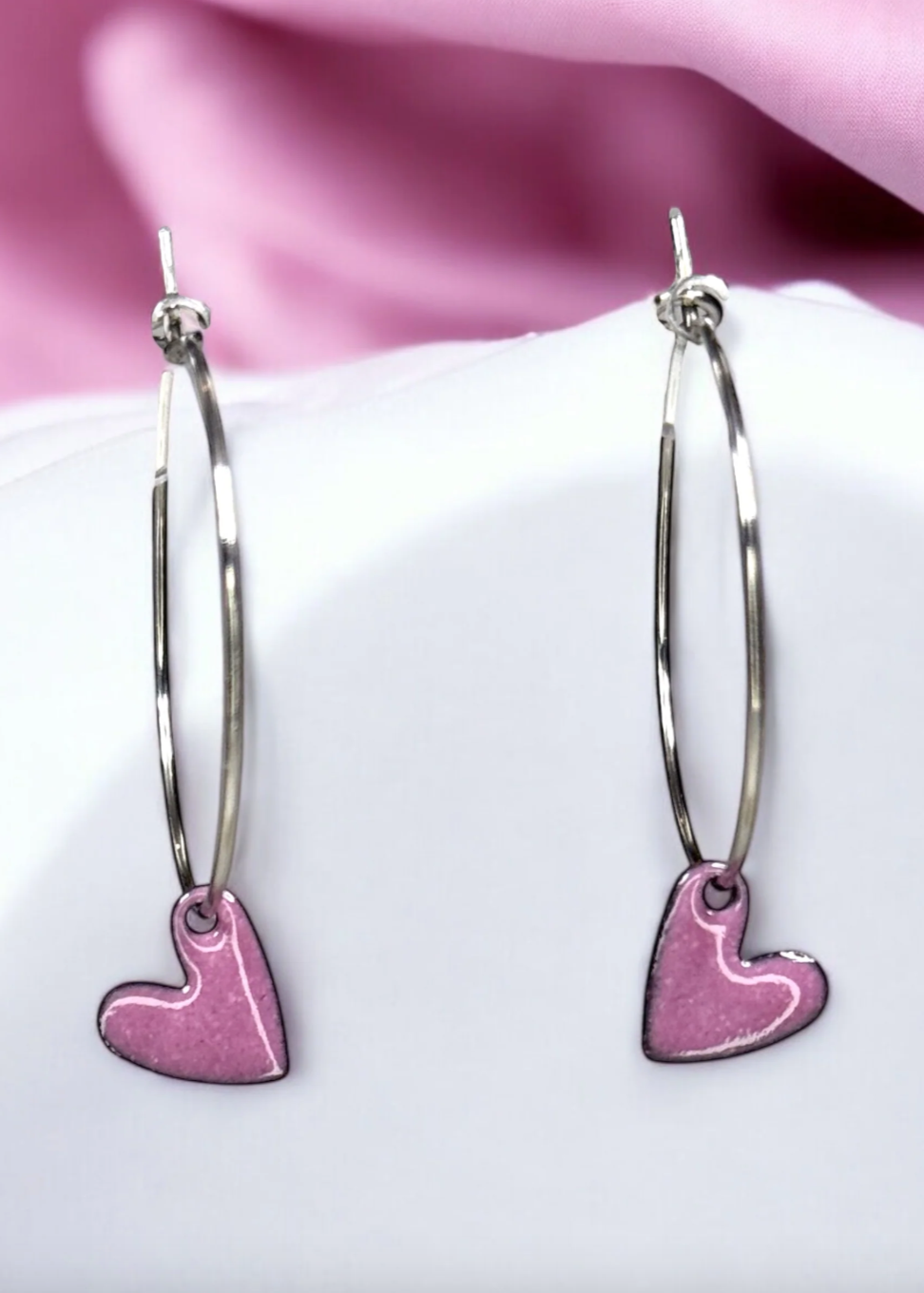 Heart Hoop Earrings
